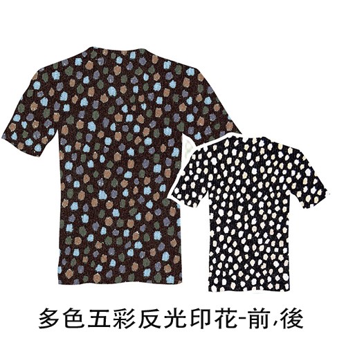 003 多色五彩反光印花