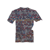 004多色五彩反光印花