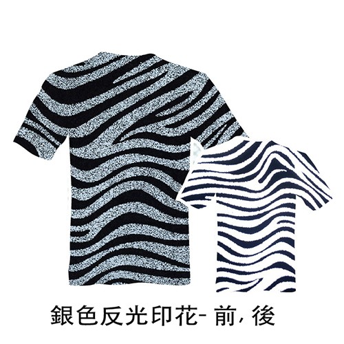 001銀色反光印花